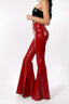 Red Starflare Patent Leather Pants