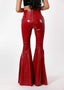 Red Starflare Patent Leather Pants