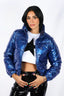 Blue Puffer Coat