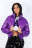 Purple Puffer Coat