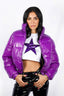 Purple Puffer Coat