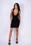 V-Cut Little Black Dress