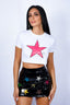 The ROMi Pink Star Copped Top