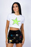 The ROMi Green Star Cropped Top